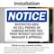 Signmission Restricted Area No Cell Phones Or Cameras, 24 in W x Rectangle, Vinyl Decal OS-2PACK-NS-D-1824-L-18080 - alternate 5